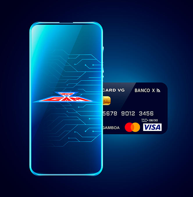 tarjeta de credito introduciendolo en un celular iconos de pago